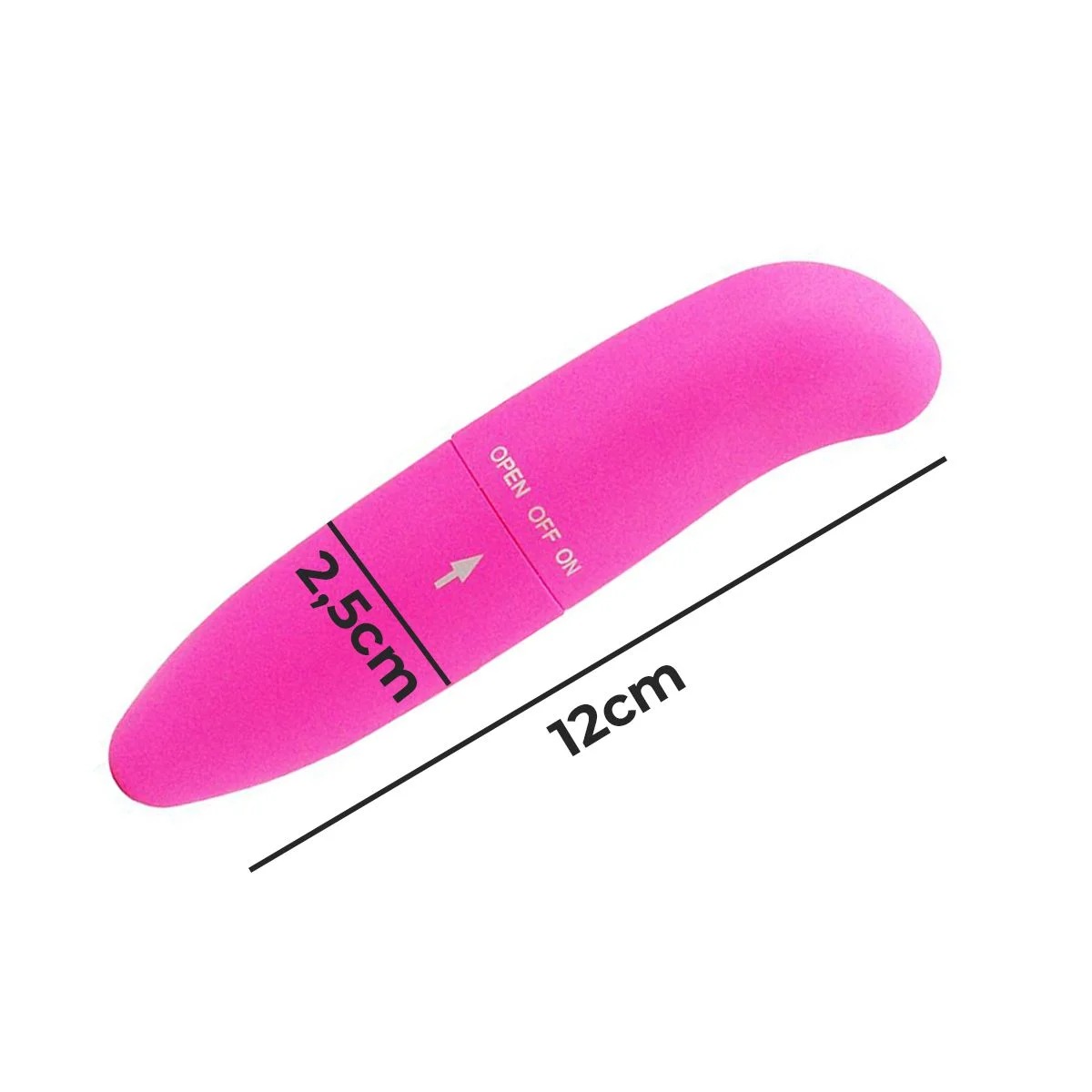 Vibrador Personal Mini Ponto G Aveludado Silencioso Cor:Rosa