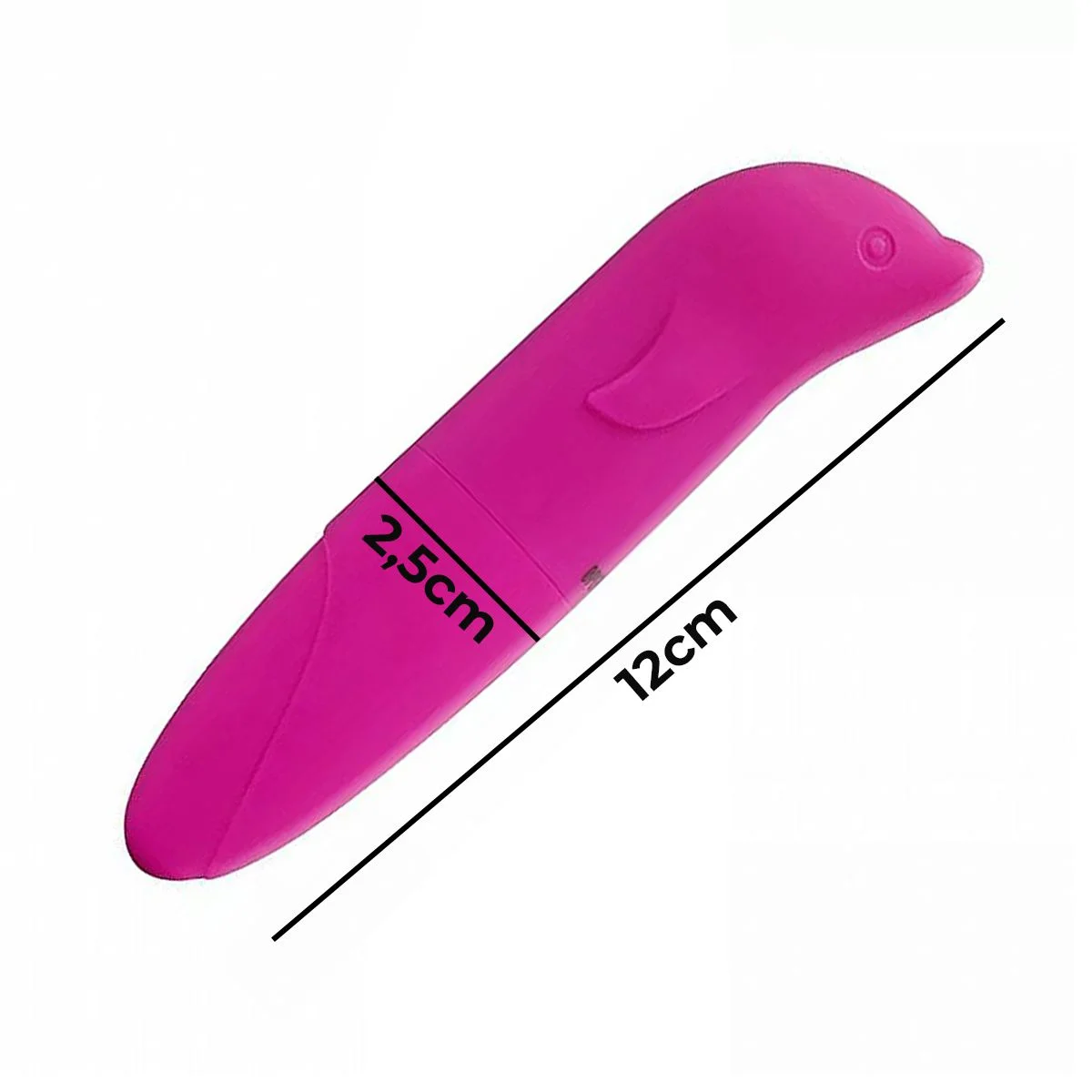 Vibrador Golfinho Mini Ponto G Aveludado Cor: Lilás - Imagem 2
