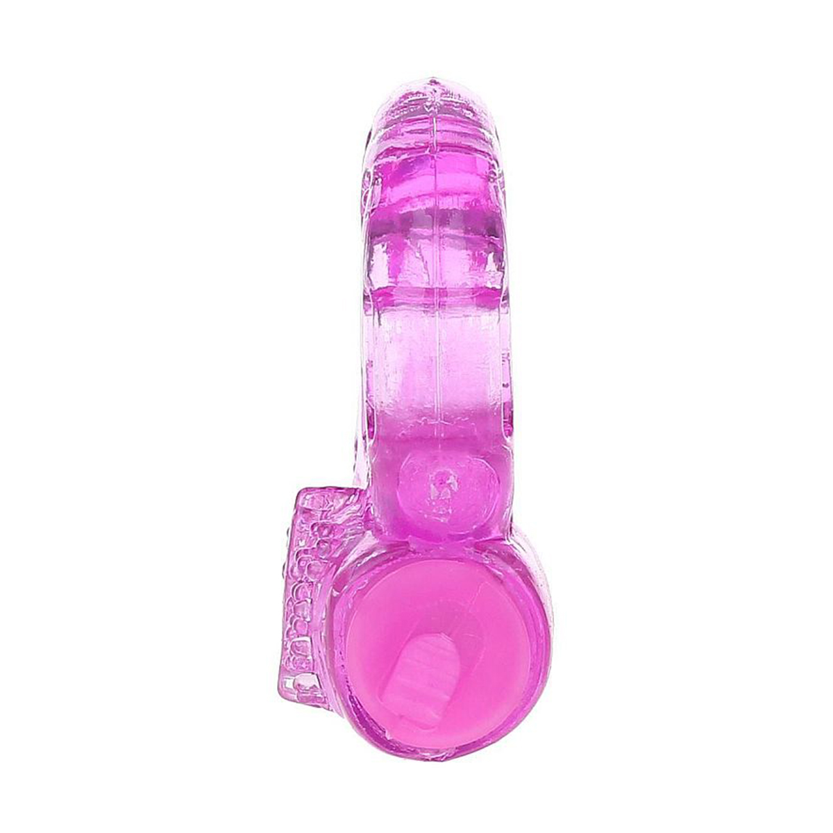 Anel Peniano com Vibrador Borboleta Super Flexível Cor:Roxo - Imagem 6